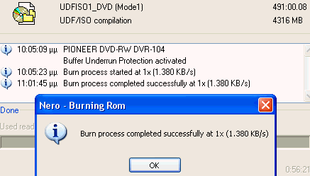 DVD-R media at 1X